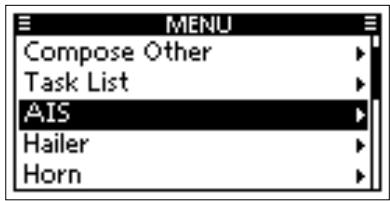 ICOM M510 - ■ Using the AIS list screen - 1