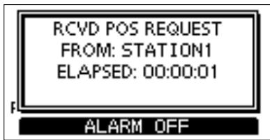 ICOM M510 - ◇ Sending a Position Reply call - 1