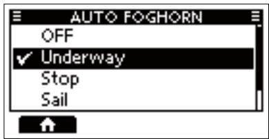 ICOM M510 - ◇ Automatic Foghorn function - 5