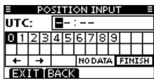 ICOM M510 - Entering position and time - 3