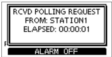 ICOM M510 - ◇ Sending a Polling Reply call - 1