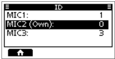 ICOM M510 - ◇ Dealing with ID and Priority - 1