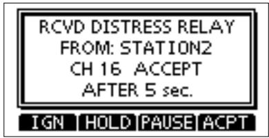 ICOM M510 - ◇ Sending a Distress Relay acknowledgment (For only the USA version) - 2