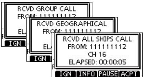 ICOM M510 - ◇ Receiving an Individual Call - 1