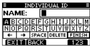 ICOM M510 - Entering Individual/Group ID - 3