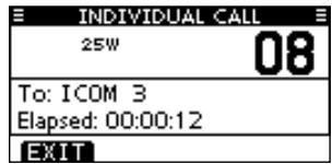 ICOM M510 - ◇ Making an Individual Call - 2