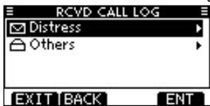 ICOM M510 - Received Call Log - 1
