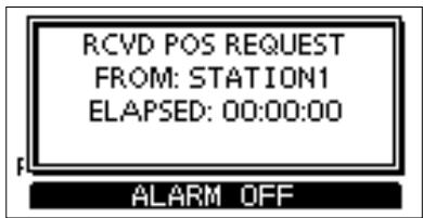 ICOM M510 - When a Position Request call is received: - 1