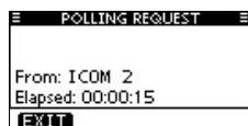 ICOM M510 - ◇ Transmitting a Polling Request Call - 1