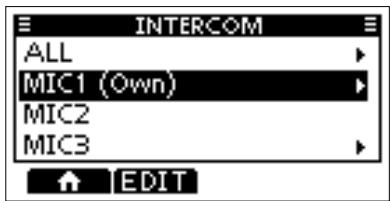ICOM M510 - NOTE: While using the Intercom function, - 1