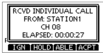 ICOM M510 - ◇ Sending an Individual Acknowledgment - 1