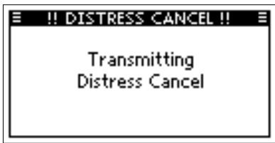 ICOM M510 - ◇ Distress Cancel call - 2