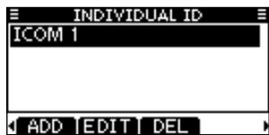 ICOM M510 - Entering Individual/Group ID - 5