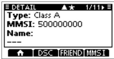 ICOM M510 - ■ About the Detail screen - 1