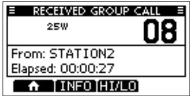 ICOM M510 - When an All Ships call is received: - 3