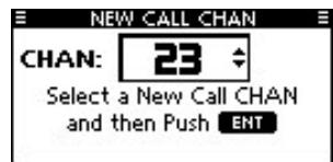 ICOM M510 - Entering a Call channel - 1