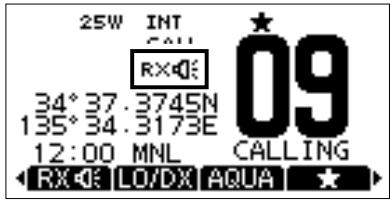 ICOM M510 - ■ Using the RX Hailer - 2
