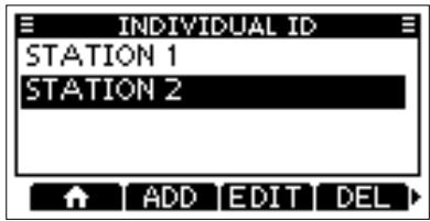 ICOM M510 - ◇ Deleting an entered ID - 1