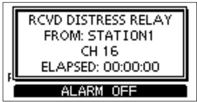 ICOM M510 - Push ALARM OFF. - 1
