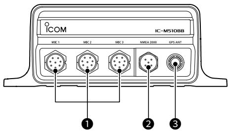 ICOM M510 - ■ Connections - 1