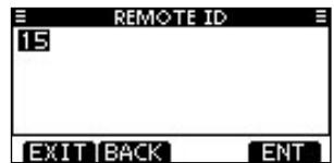 ICOM M510 - ◇ Remote ID - 1