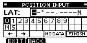 ICOM M510 - Entering position and time - 1