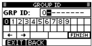 ICOM M510 - Entering Individual/Group ID - 2