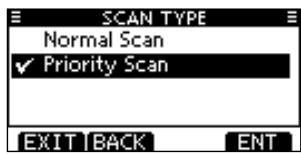 ICOM M510 - ◇ Scan type - 1