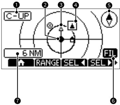 ICOM M510 - ◇ Plotter screen - 1