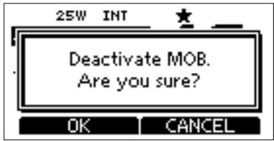 ICOM M510 - ◇ Stopping MOB - 1