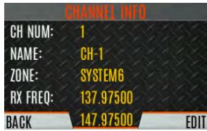 L3Harris XL-95P - EDIT CHANNEL (ANALOG AND P25 CONVENTIONAL ONLY) - 1