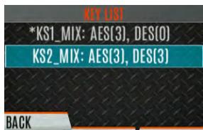 L3Harris XL-95P - View Key List - 2