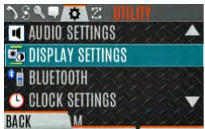 L3Harris XL-95P - DISPLAY SETTINGS - 1