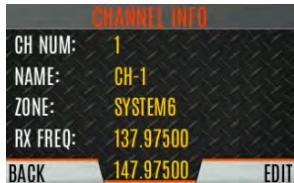 L3Harris XL-45P - EDIT CHANNEL (ANALOG AND P25 CONVENTIONAL ONLY) - 1