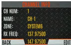 L3Harris XL-45P - CHINFO MENU - 1