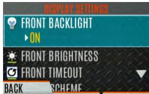 L3Harris XL-45P - DISPLAY SETTINGS - 2