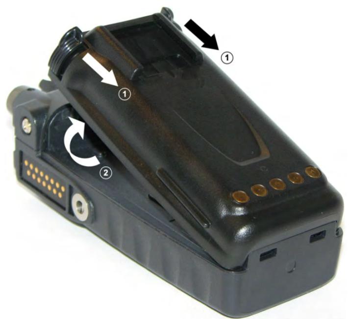 L3Harris XL-45P - Removing the Battery - 1