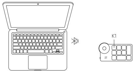 XP-Pen MT1592B - Control remoto inalámbrico para atajos - 1
