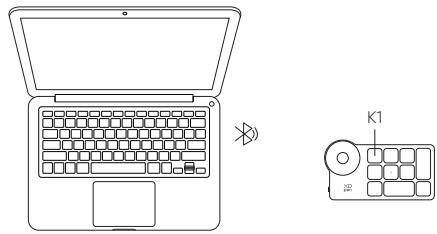 XP-Pen MT1592B - Il telecomando di scelta rapida wireless - 1