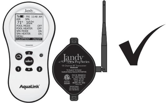 Jandy AquaLink PDA - Compatibility - 3