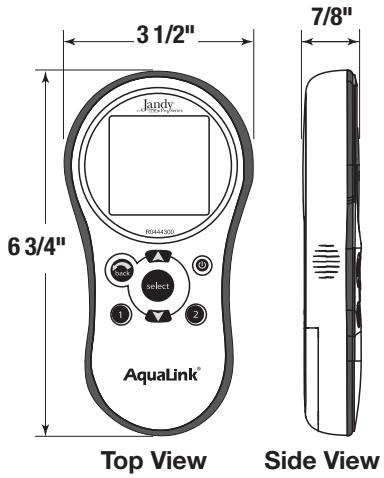 Jandy AquaLink PDA - Remote and Transceiver J-Box Dimensions - 1
