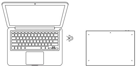 XP-Pen MT1172B - Draadloze Afstandsbediening Met Snelkoppelingen - 2