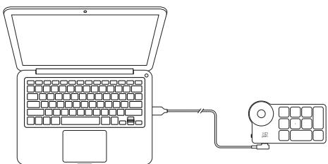 XP-Pen MT1172B - Télécommande de raccourci sans fil - 1