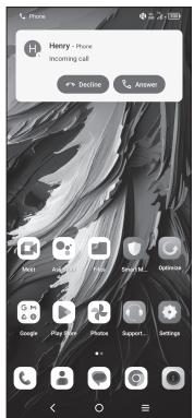 TCL 50 XE NXT PAPER 5G - Answering a call - 1