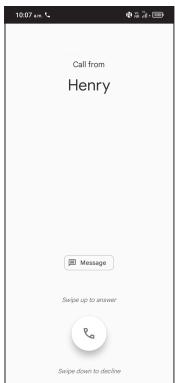 TCL 50 XE NXT PAPER 5G - Answering a call - 2
