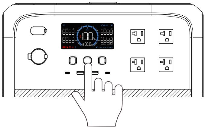 BLUETTI AC180T - Power ON / OFF - 1