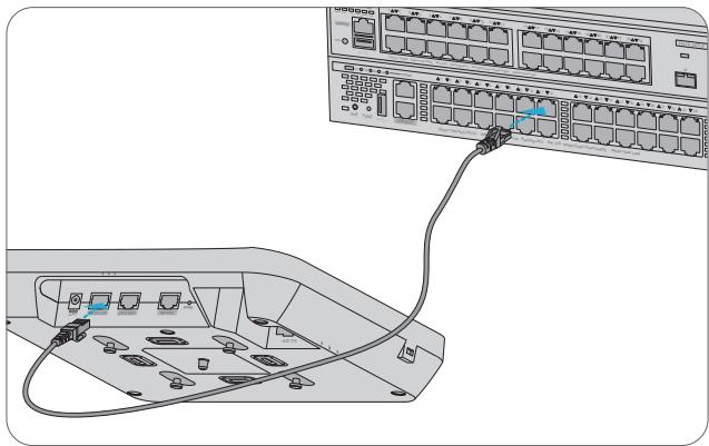 FS AP-N515 - Connexion de l'Alimentation PoE - 1