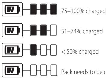 DEWALT DCR025 - Fuel Gauge Battery Packs (Fig. B) - 1