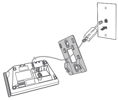 AT&T CL82557 - Wall-mount installation (optional) - 1