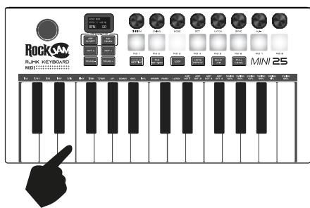 RockJam RJMK25 - Bluetooth MIDI: - 2